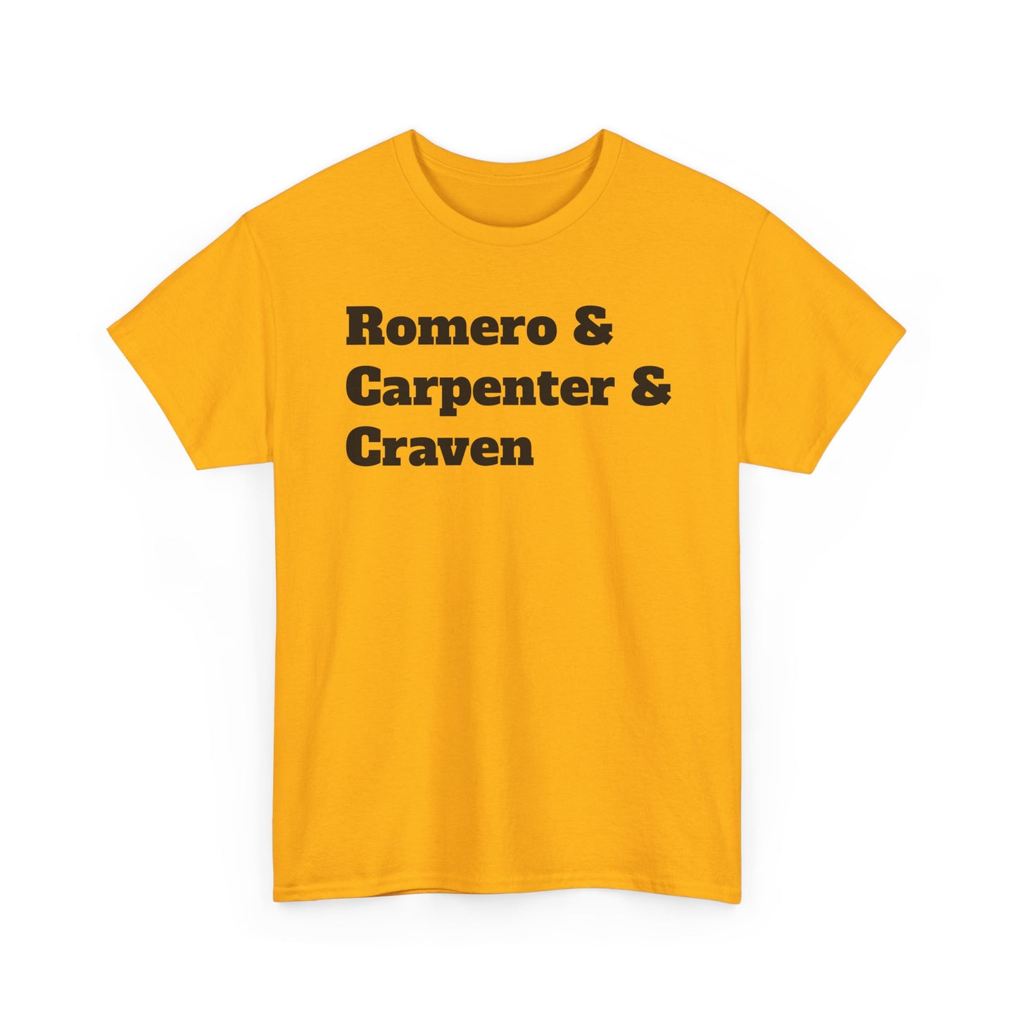 American Horror Directors T-Shirt – Tribute to Romero, Carpenter, and Craven