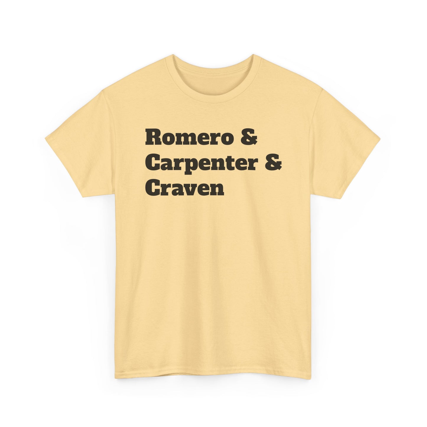 American Horror Directors T-Shirt – Tribute to Romero, Carpenter, and Craven