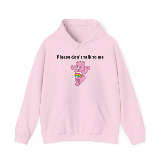 Please Don’t Talk to Me Hoodie Sweatshirt – Cute and Funny Introvert Apparel