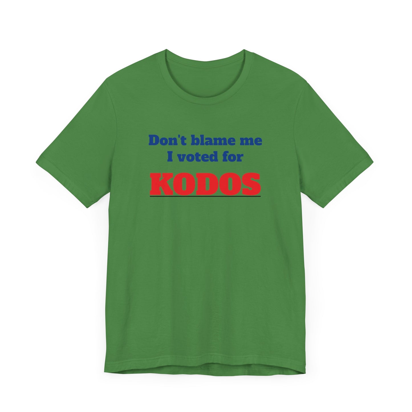 Don’t Blame Me I Voted for Kodos Short Sleeve Tee Shirt - A Hilarious Pop Culture Throwback