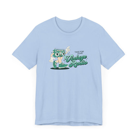 Time for Some Vintage Radio Short Sleeve Tee Shirt - Retro Vibes