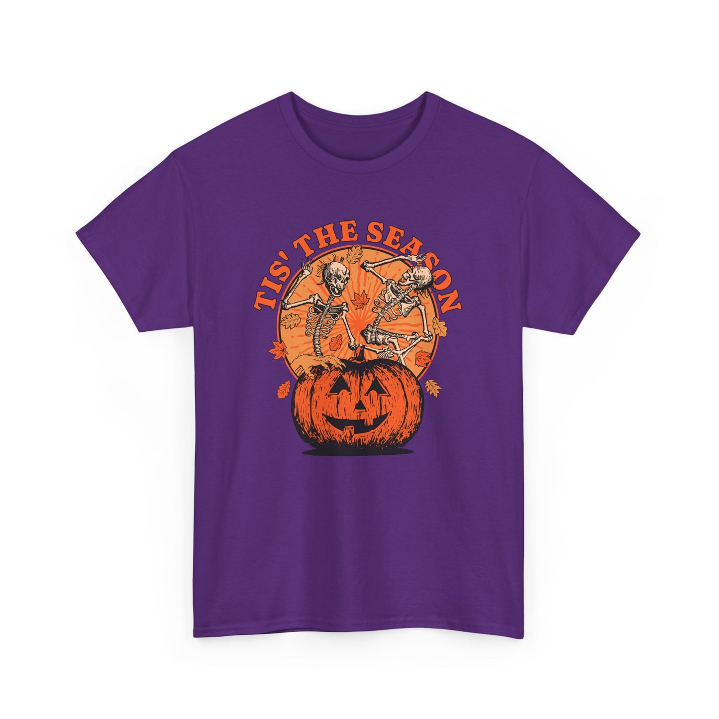 Tis the Season Halloween Tee – Fun and Festive Skeleton Graphic Shirt