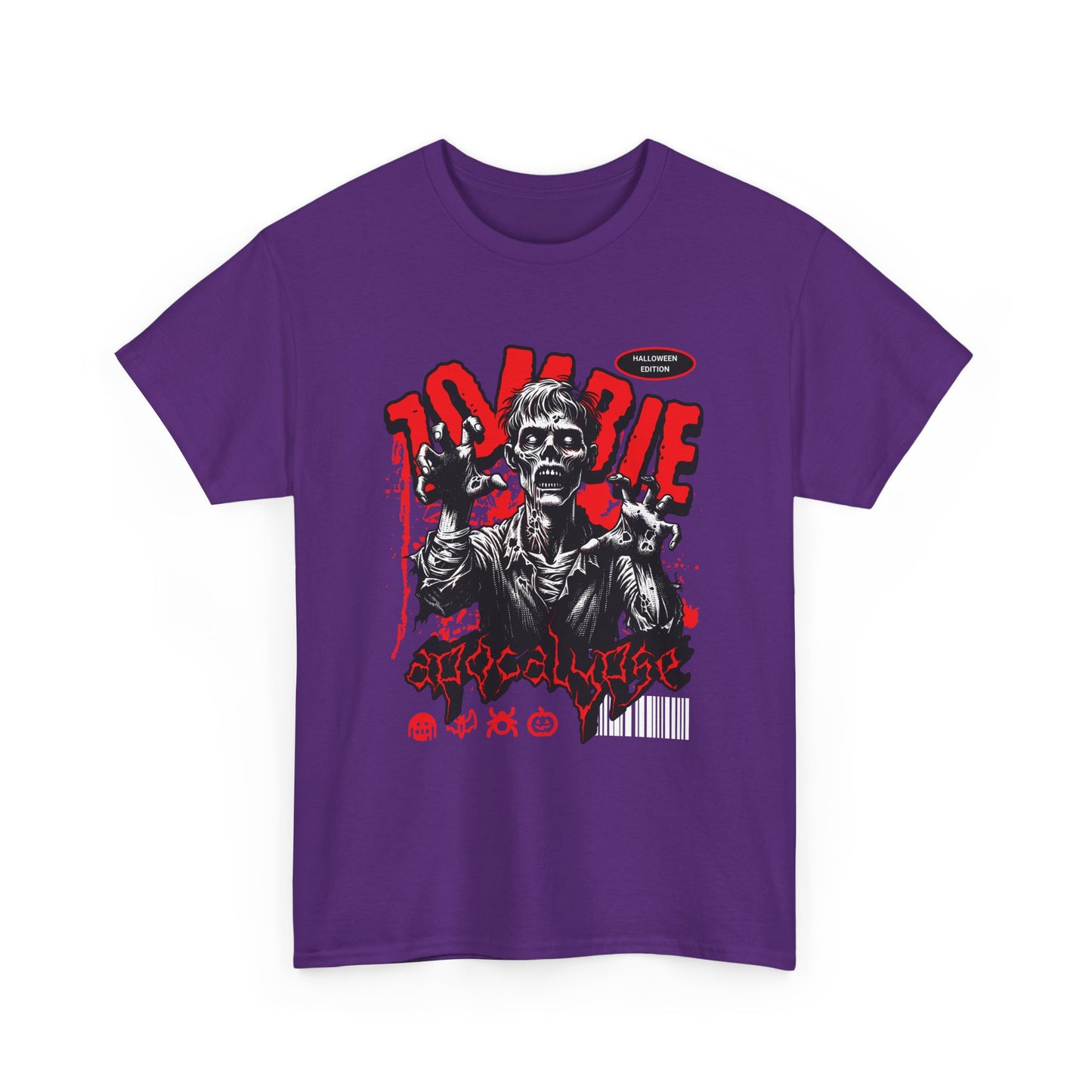 Zombie Apocalypse Short Sleeve Tee Shirt - A Haunting Halloween Tale