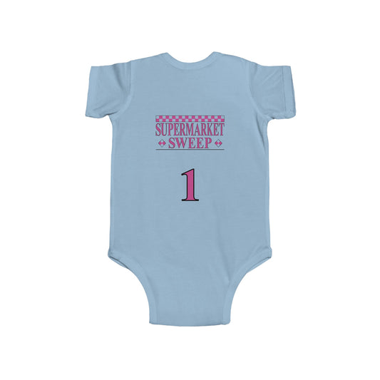 Supermarket Sweep Team 1 Light Blue Bodysuit Onesie