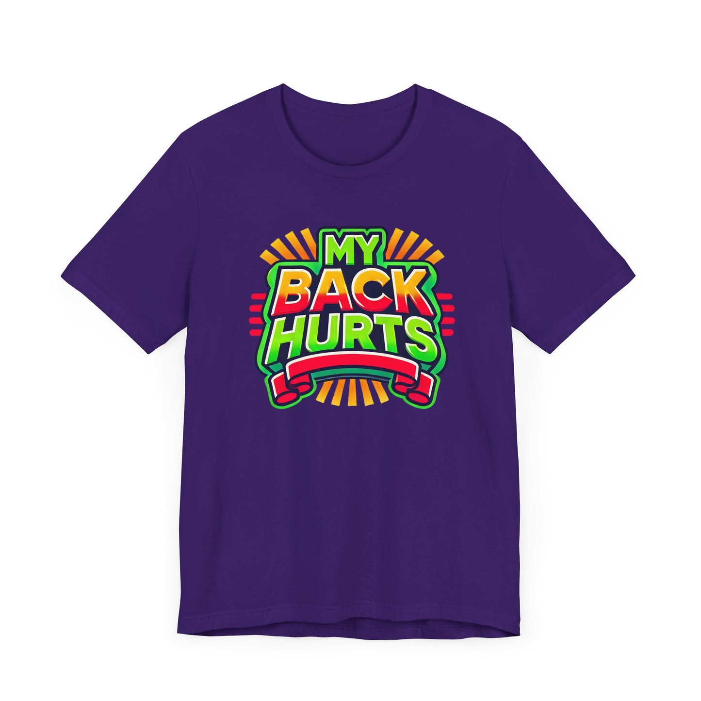 My Back Hurts Retro 80s Shirt – Nostalgic Cartoon-Inspired Design for 80s Kids