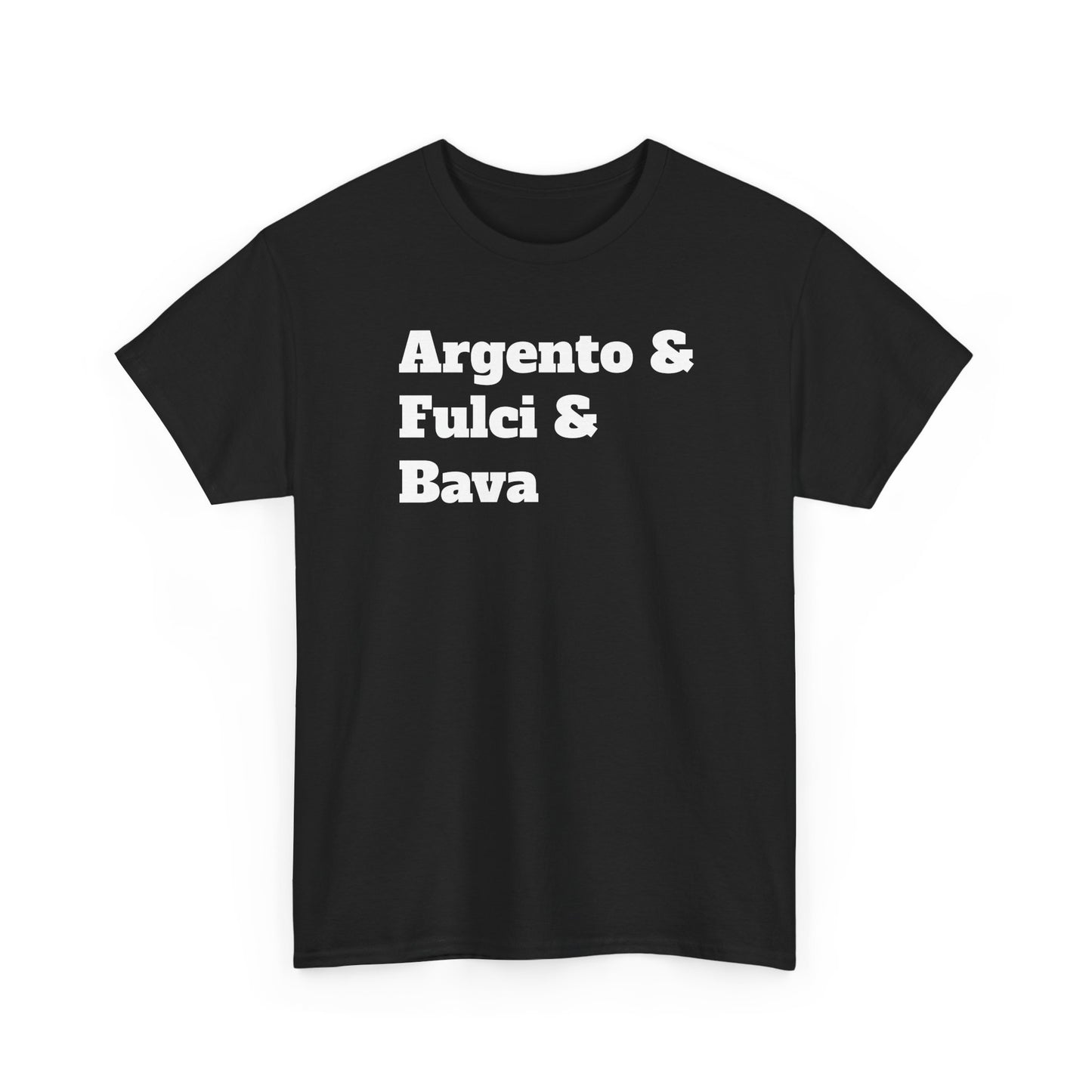 Italian Horror Directors T-Shirt – Tribute to Argento, Fulci and Bava