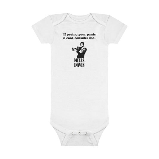 Peeing Your Pants is Cool Organic Baby Bodysuit Onesie - A Hilarious Nod to Billy Madison