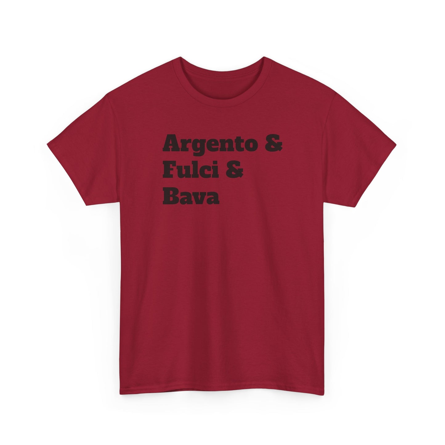 Italian Horror Directors T-Shirt – Tribute to Argento, Fulci and Bava