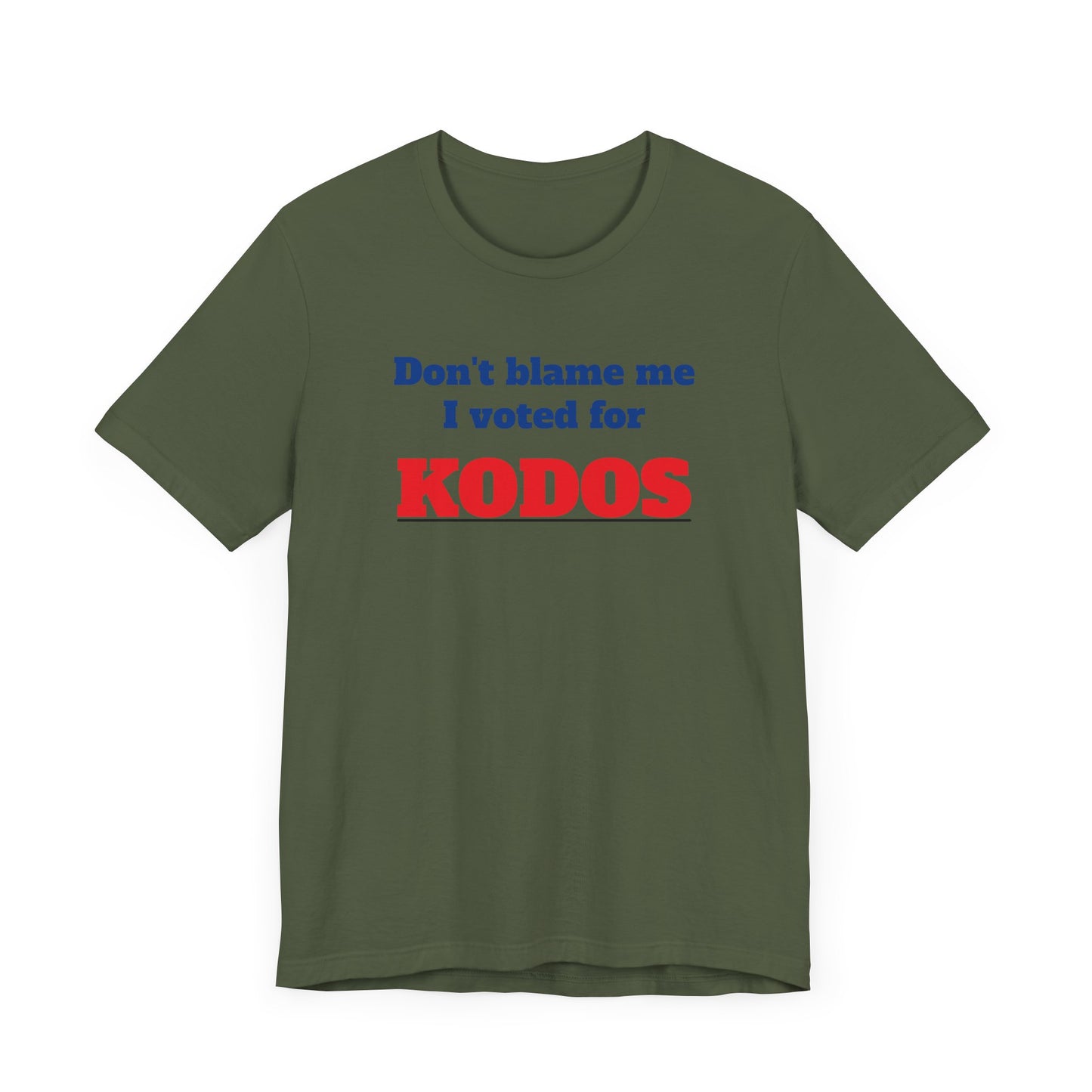 Don’t Blame Me I Voted for Kodos Short Sleeve Tee Shirt - A Hilarious Pop Culture Throwback