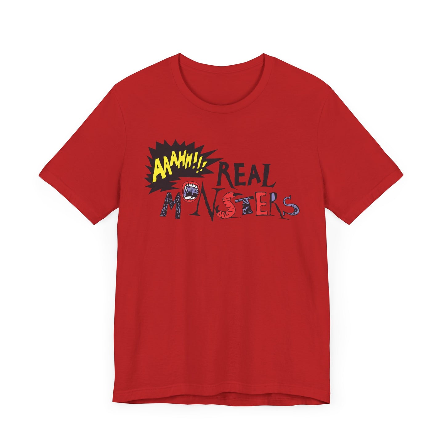 AAAHH!!! Real Monsters Short Sleeve T-Shirt - 90s Nickelodeon Inspired Nostalgia