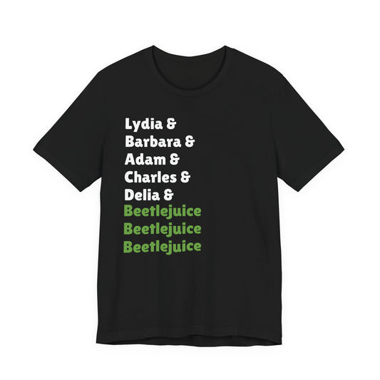 Beetlejuice Characters List T-Shirt