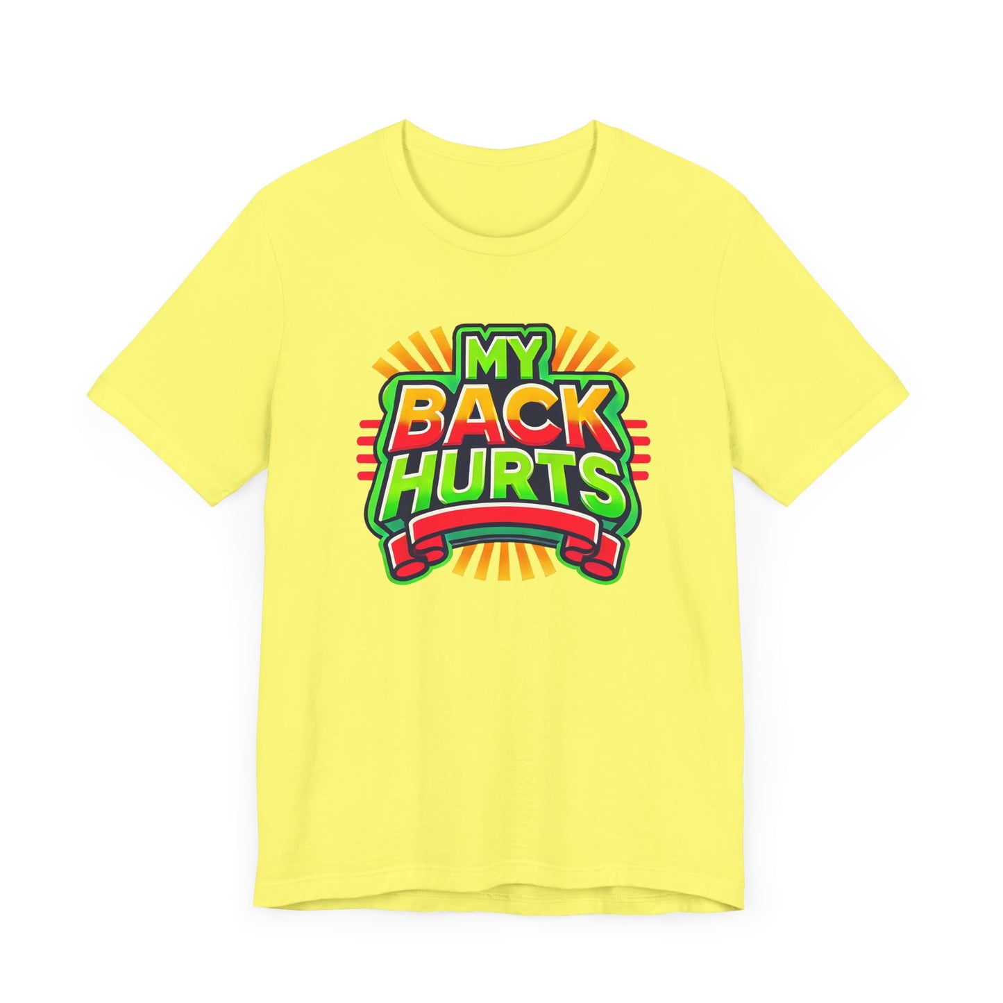 My Back Hurts Retro 80s Shirt – Nostalgic Cartoon-Inspired Design for 80s Kids