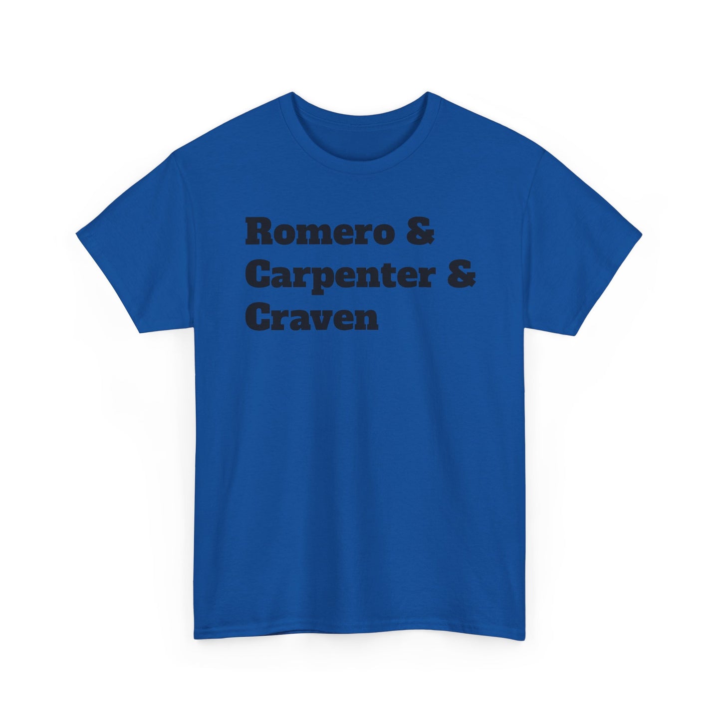 American Horror Directors T-Shirt – Tribute to Romero, Carpenter, and Craven
