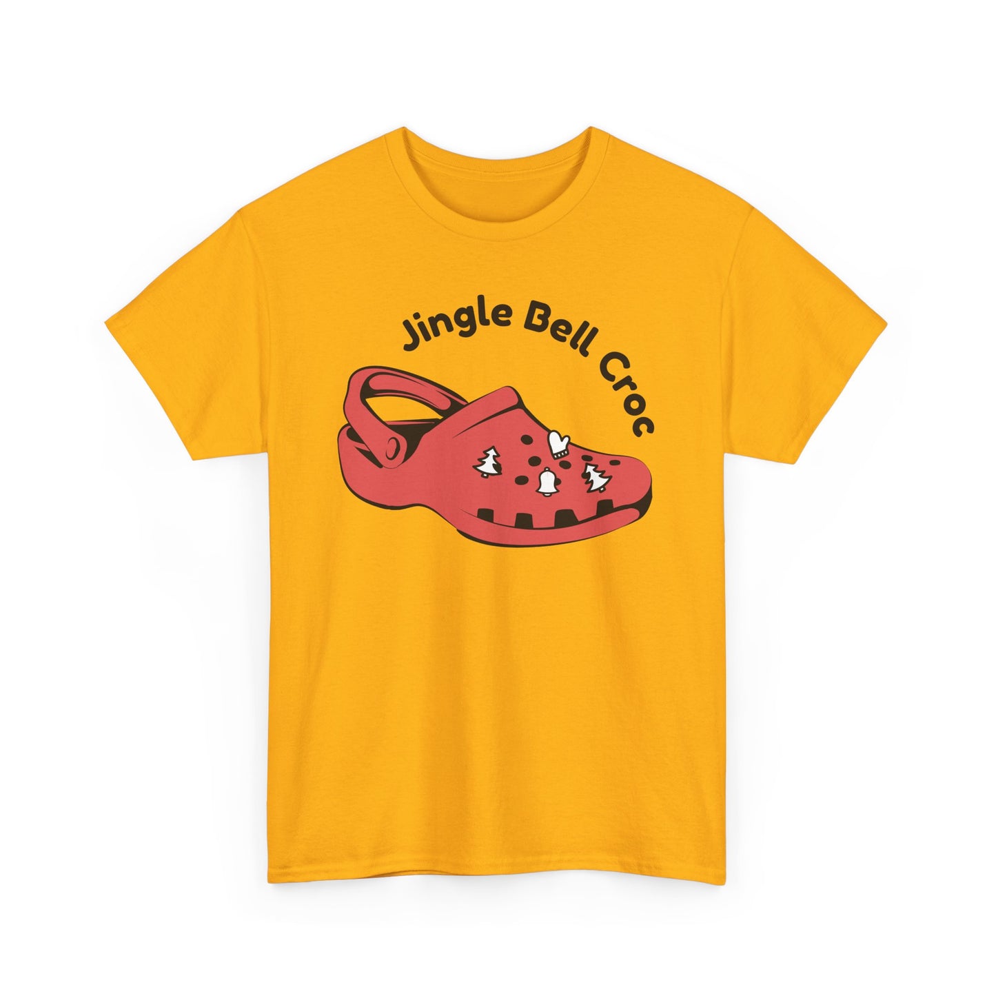 Jingle Bell Croc Short Sleeve Tee Shirt - Festive Fun for the Holidays