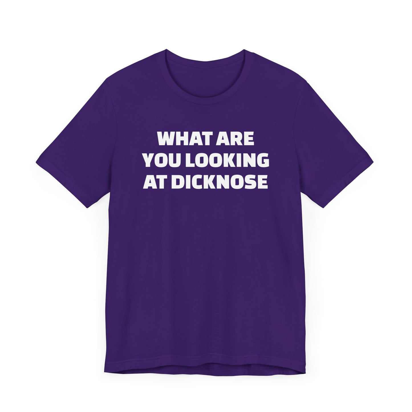 Teen Wolf What Are You Looking At Dicknose Short Sleeve Tee Shirt - A Legendary 80s Movie Tribute