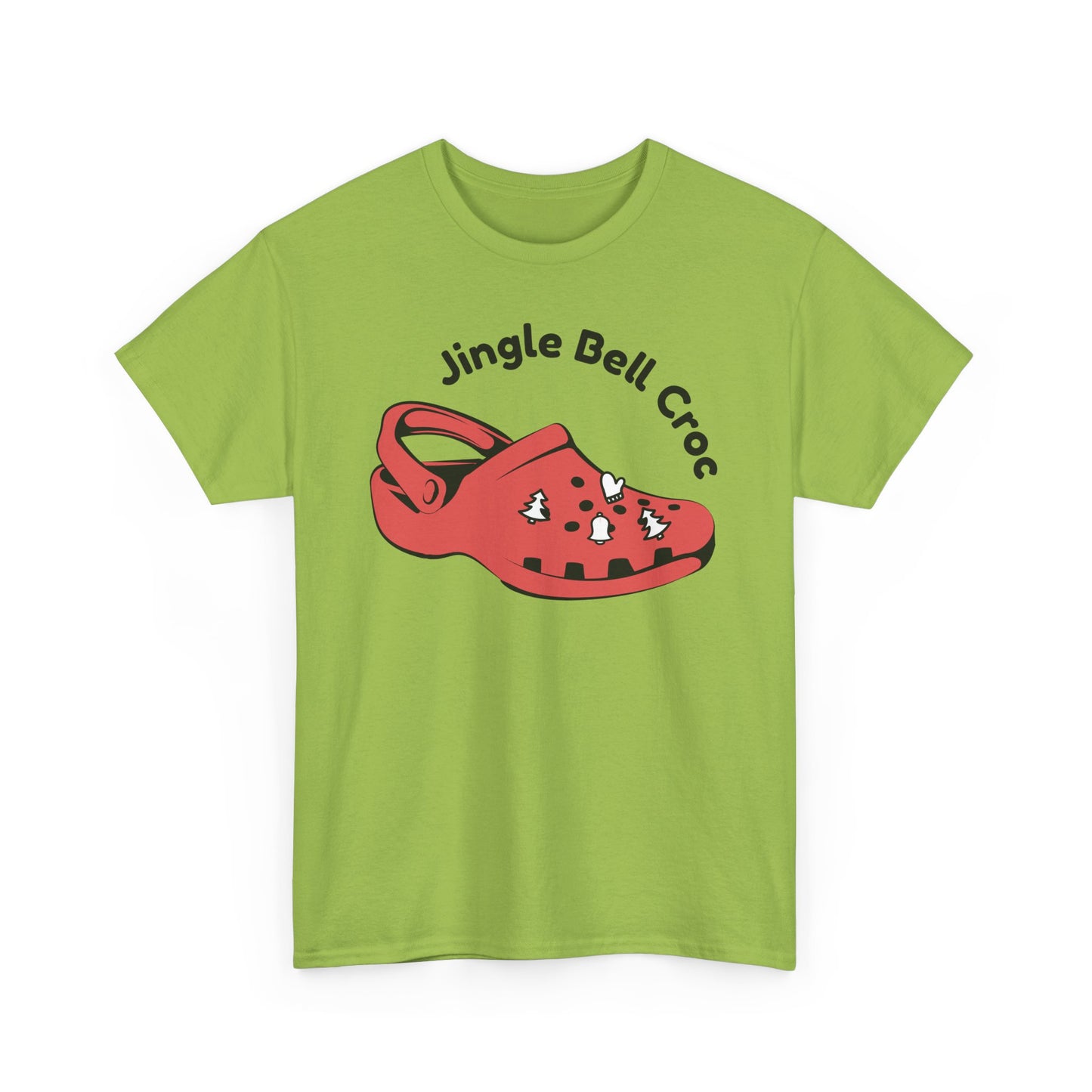 Jingle Bell Croc Short Sleeve Tee Shirt - Festive Fun for the Holidays