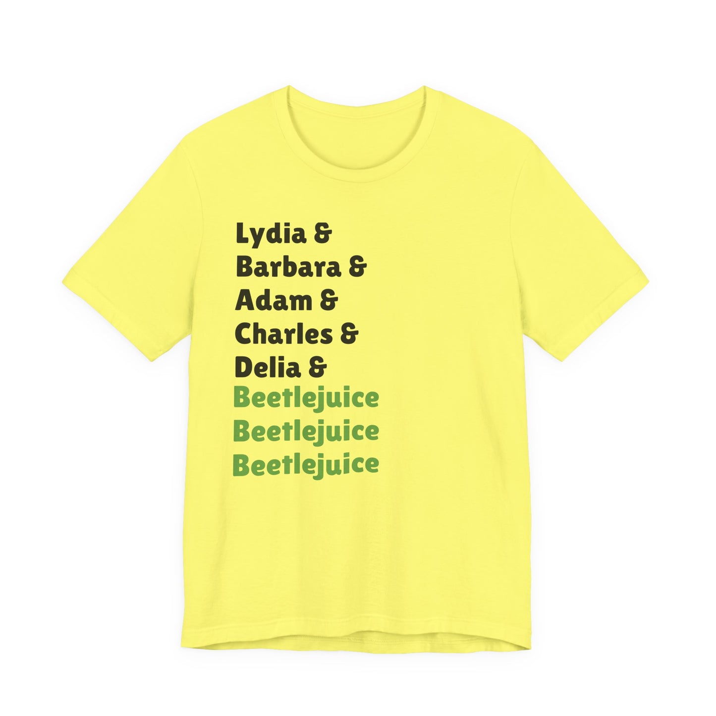 Beetlejuice Characters List T-Shirt