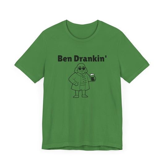Ben Drankin Short Sleeve Tee Shirt - A Patriotic Tribute to America’s Favorite Founding Father
