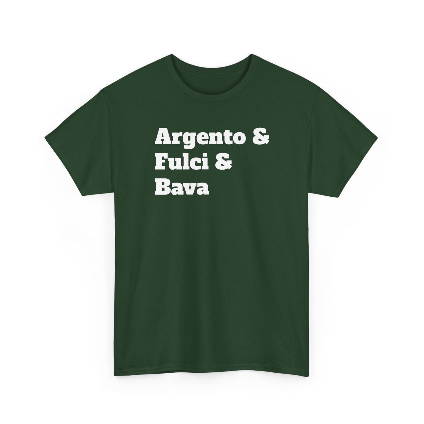 Italian Horror Directors T-Shirt – Tribute to Argento, Fulci and Bava