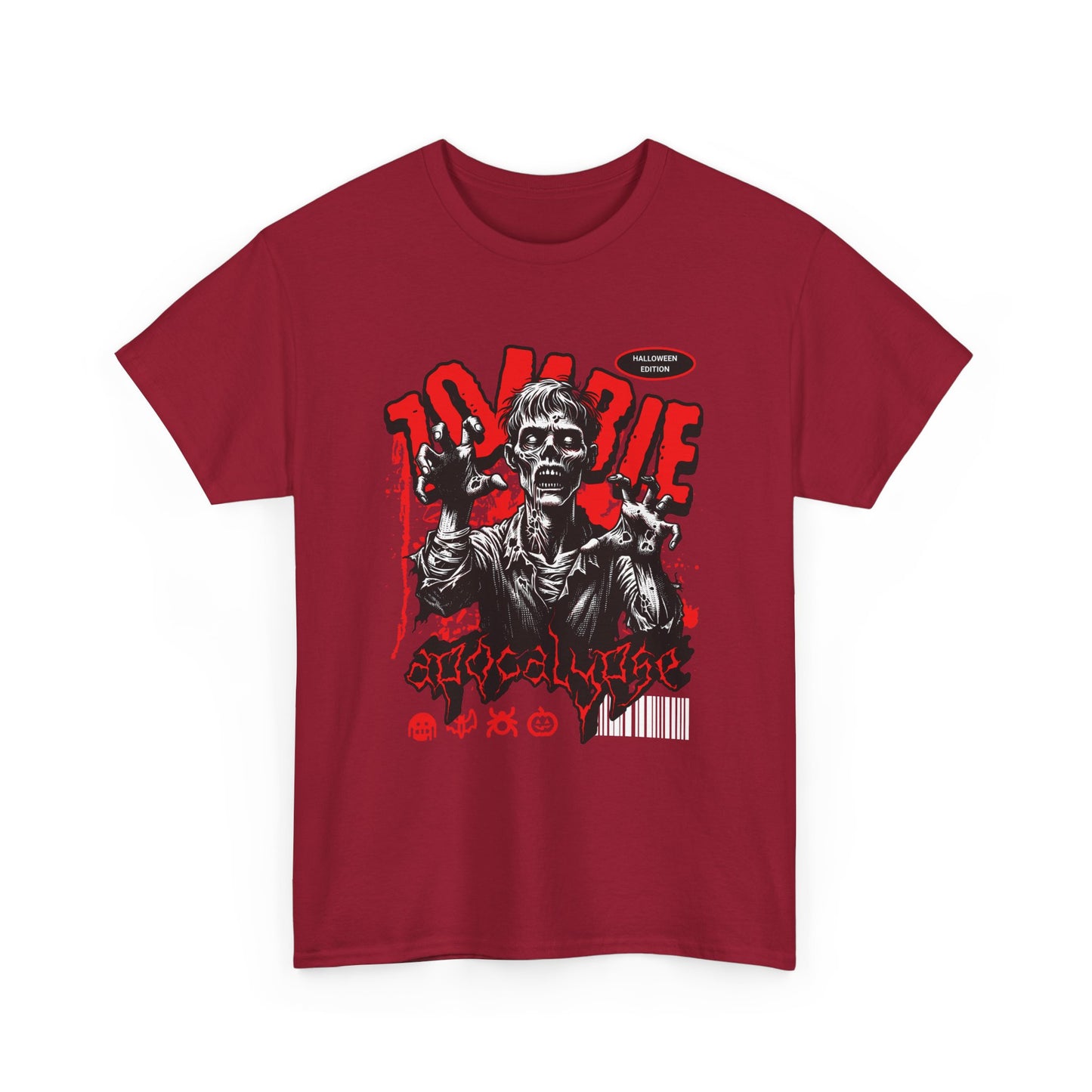 Zombie Apocalypse Short Sleeve Tee Shirt - A Haunting Halloween Tale