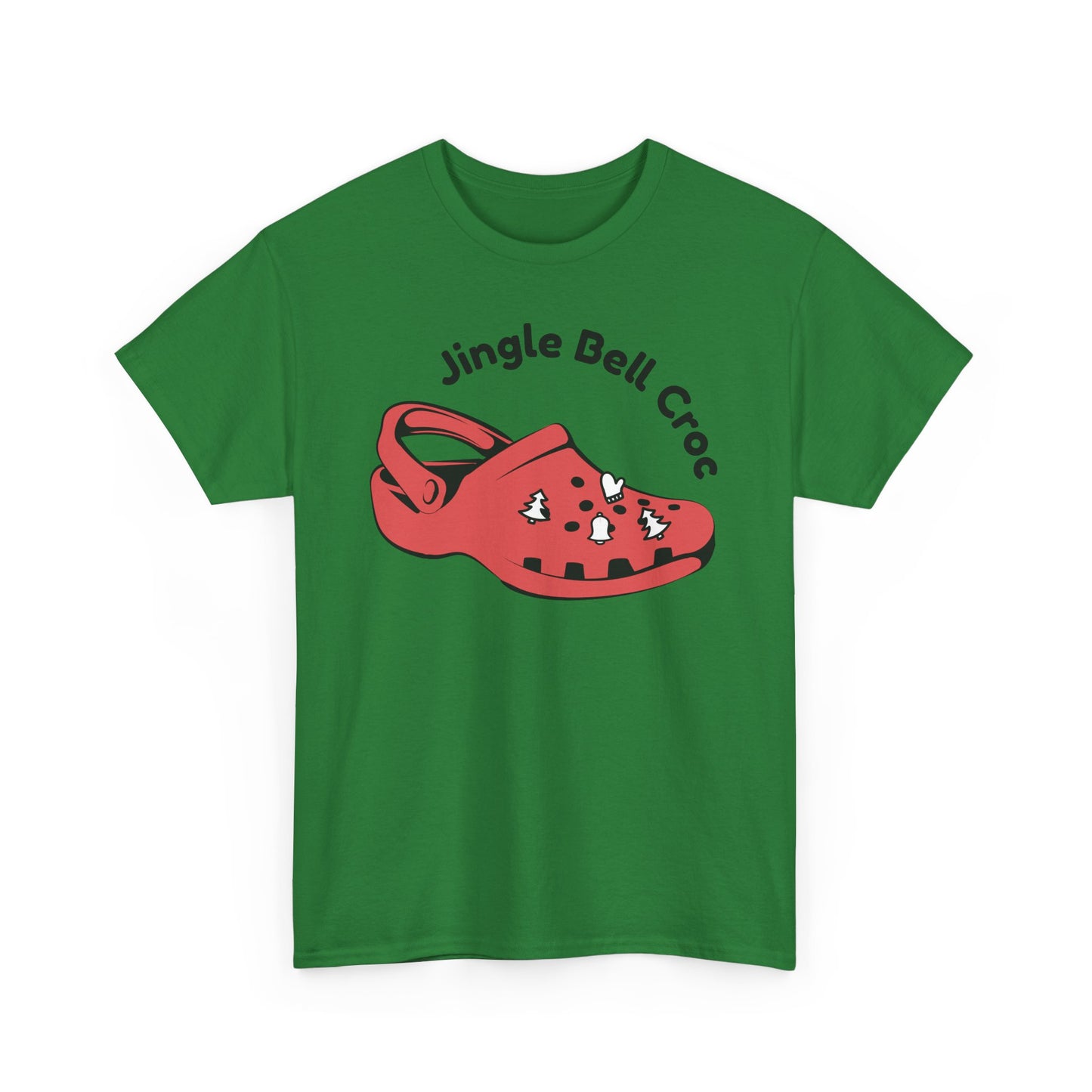 Jingle Bell Croc Short Sleeve Tee Shirt - Festive Fun for the Holidays