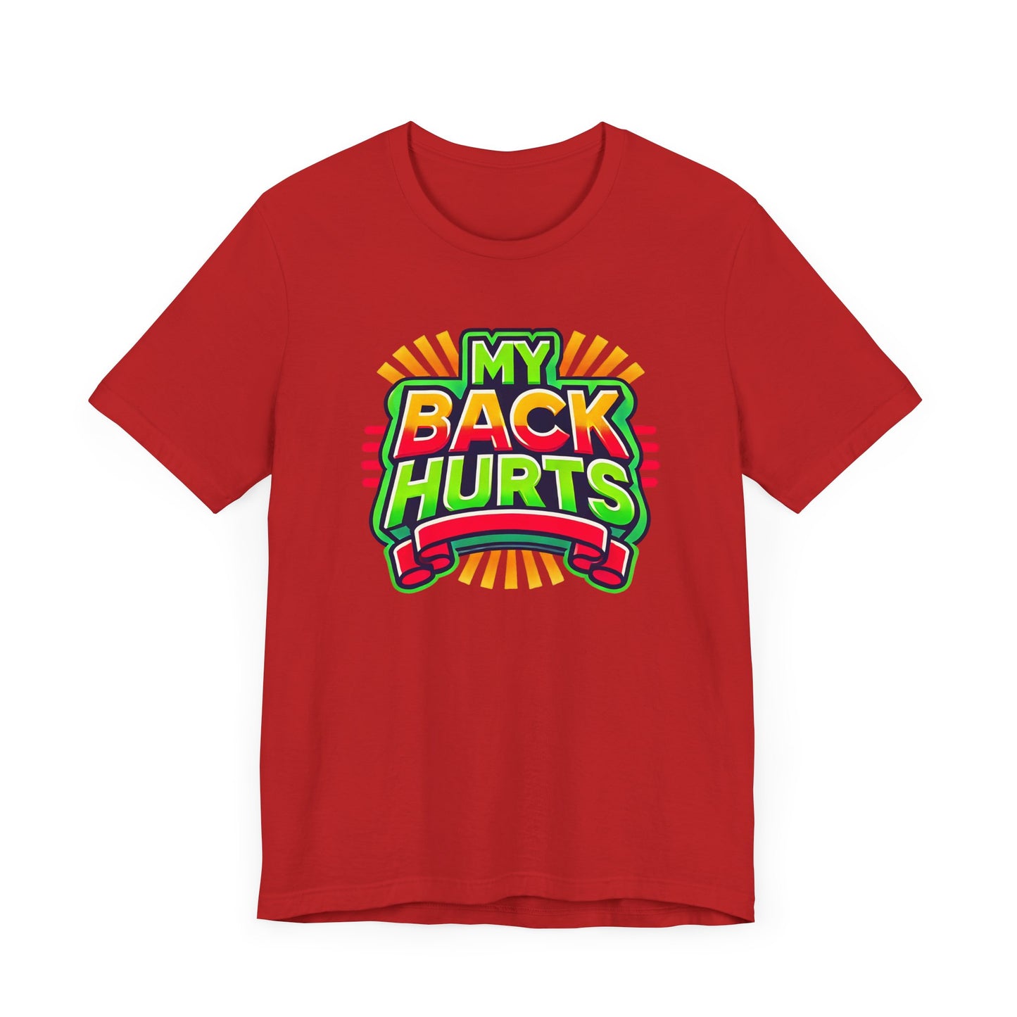 My Back Hurts Retro 80s Shirt – Nostalgic Cartoon-Inspired Design for 80s Kids