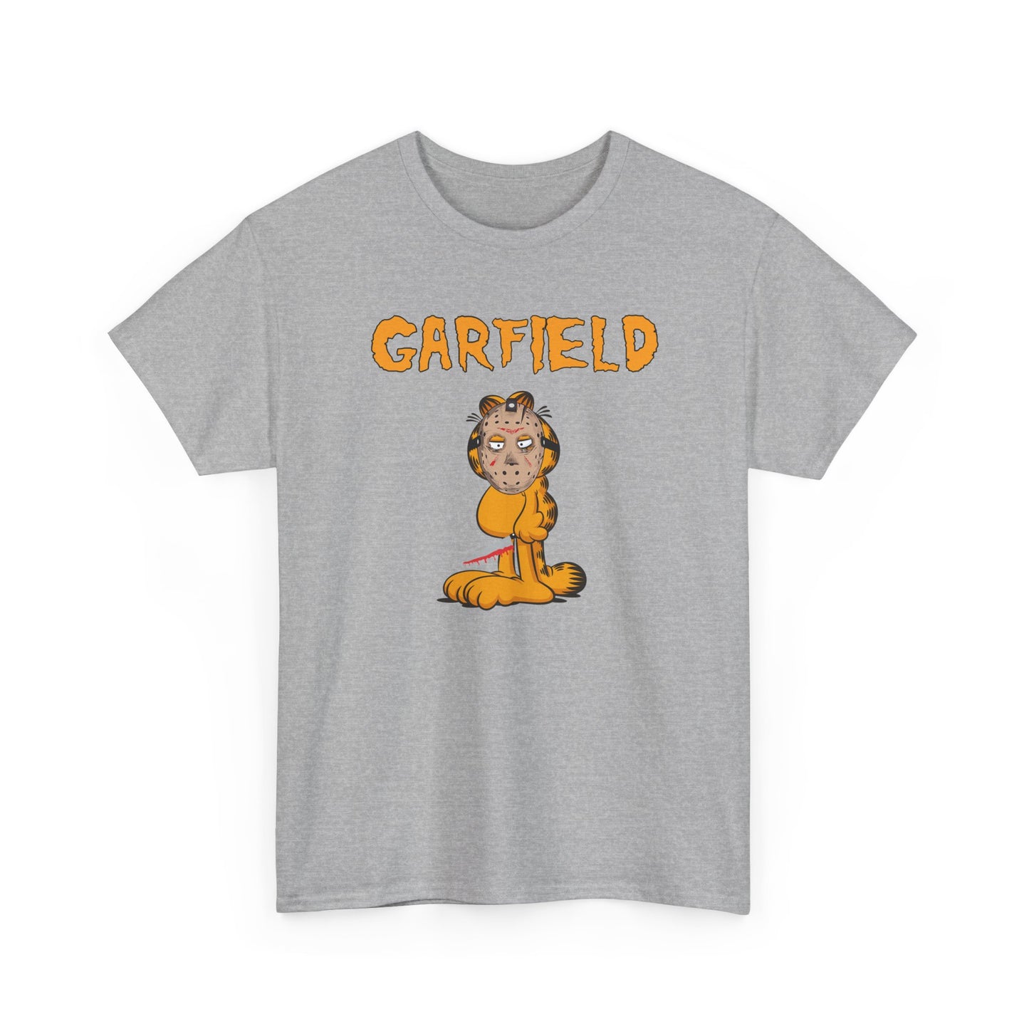Orange Halloween Killer Cat T-Shirt