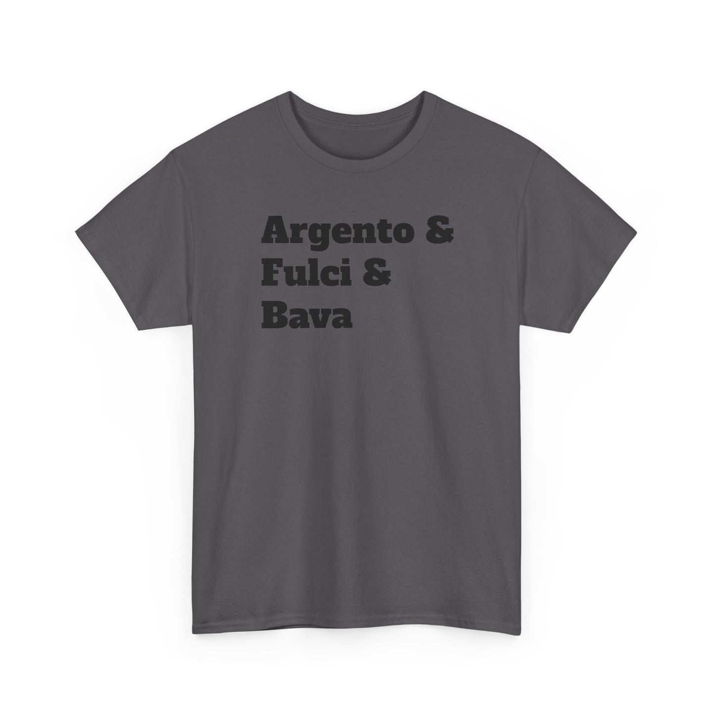 Italian Horror Directors T-Shirt – Tribute to Argento, Fulci and Bava