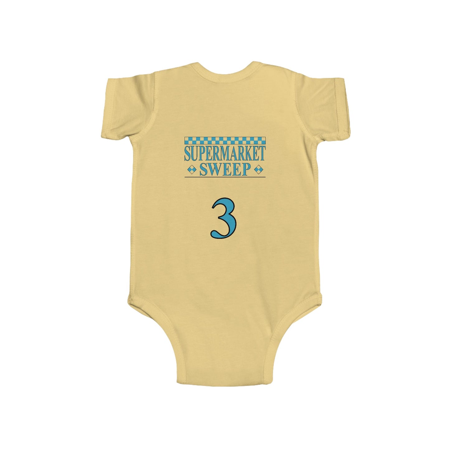 Supermarket Sweep Team 3 Yellow Bodysuit Onesie