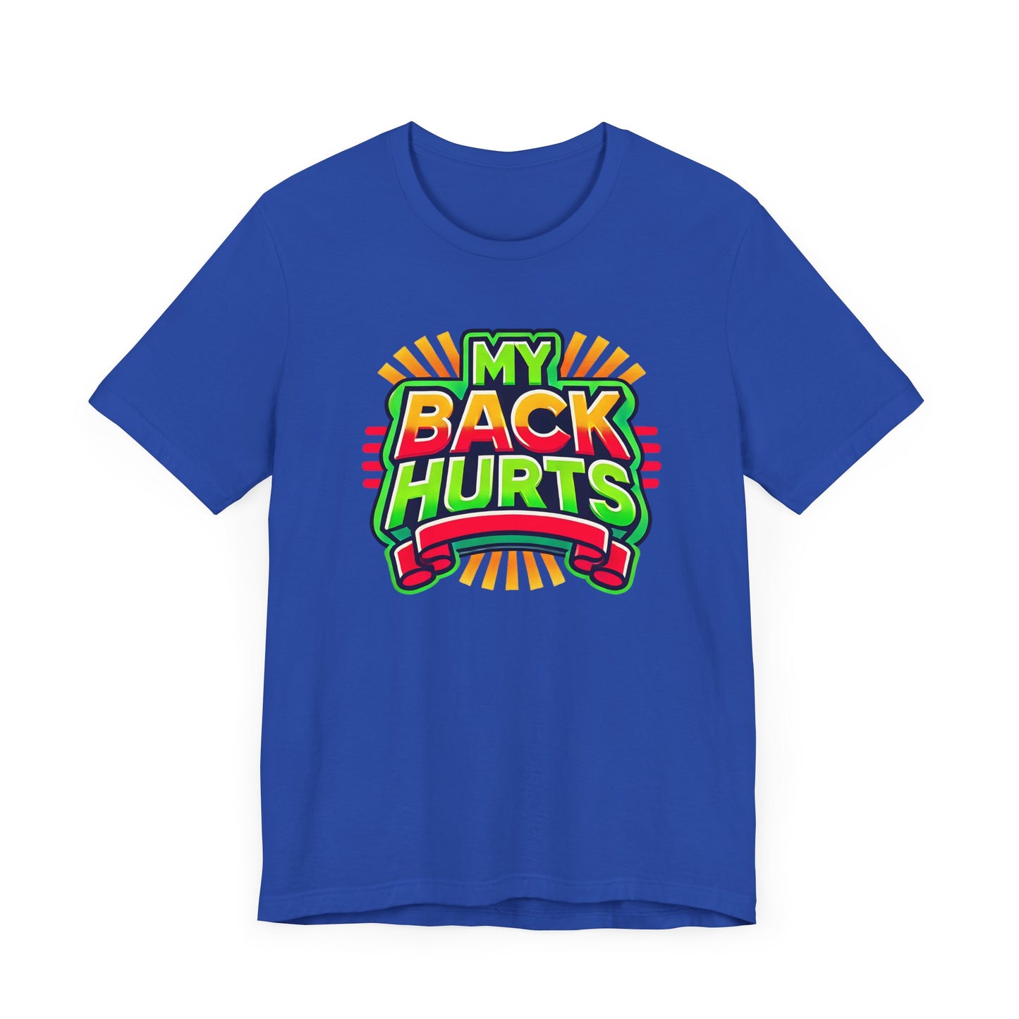 My Back Hurts Retro 80s Shirt – Nostalgic Cartoon-Inspired Design for 80s Kids