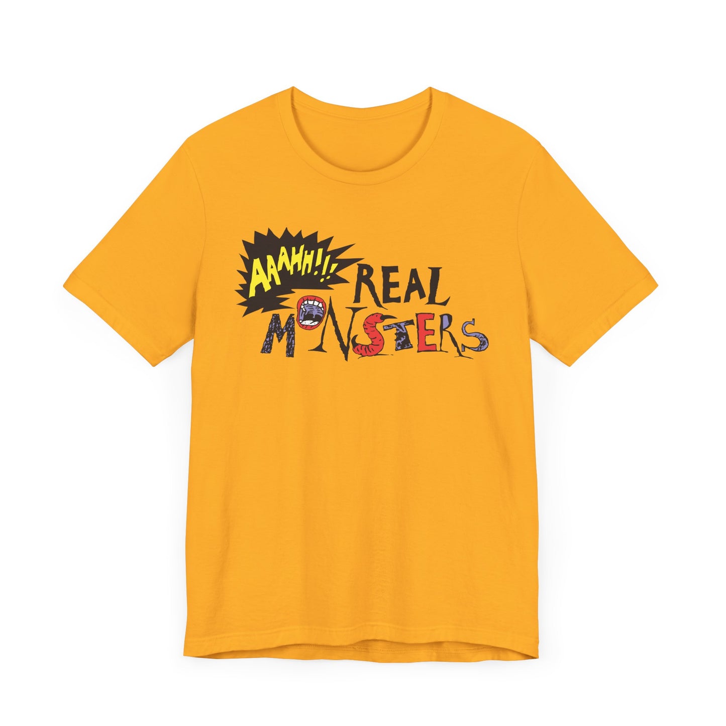 AAAHH!!! Real Monsters Short Sleeve T-Shirt - 90s Nickelodeon Inspired Nostalgia