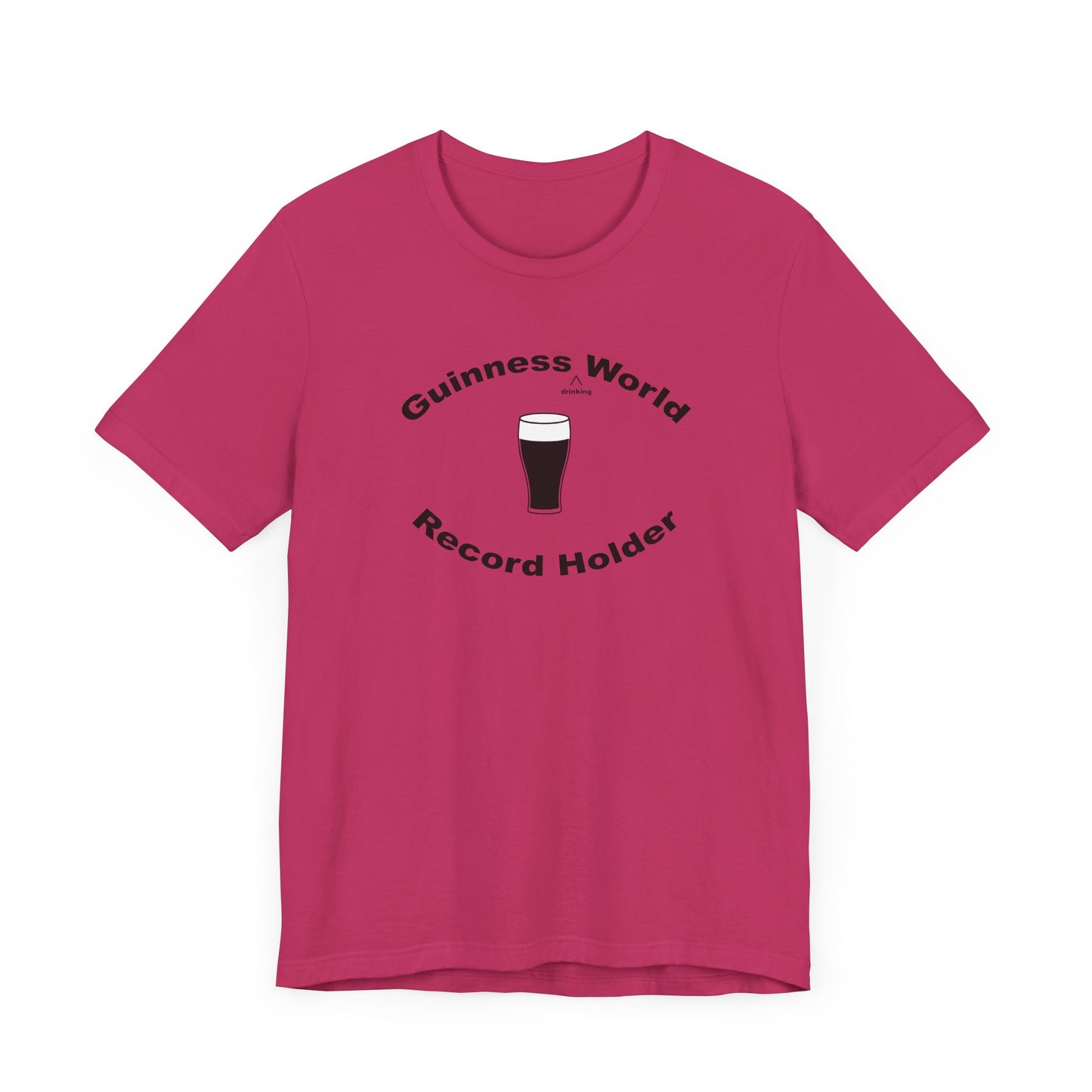 Guinness Drinking World Record Holder Short Sleeve Tee Shirt - For the Ultimate Brew Champion