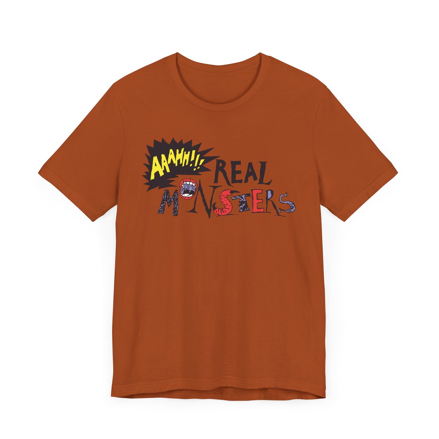 AAAHH!!! Real Monsters Short Sleeve T-Shirt - 90s Nickelodeon Inspired Nostalgia