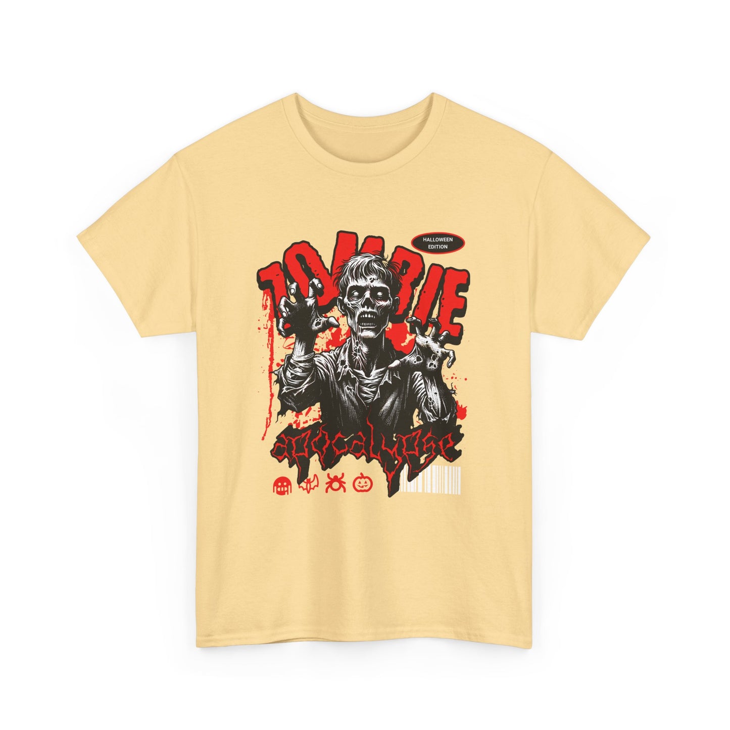 Zombie Apocalypse Short Sleeve Tee Shirt - A Haunting Halloween Tale