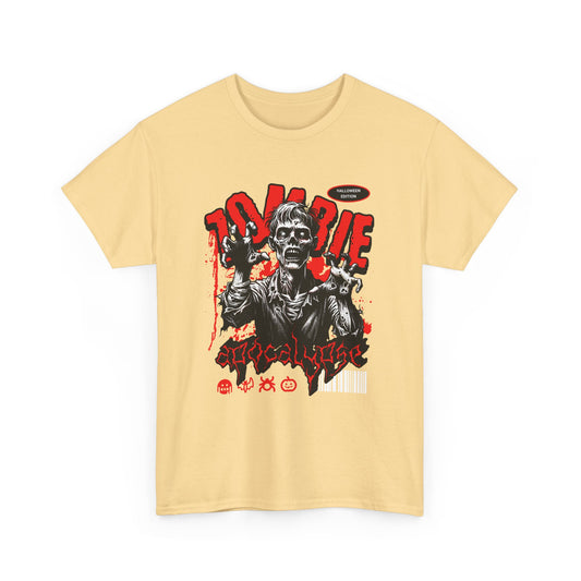 Zombie Apocalypse Short Sleeve Tee Shirt - A Haunting Halloween Tale