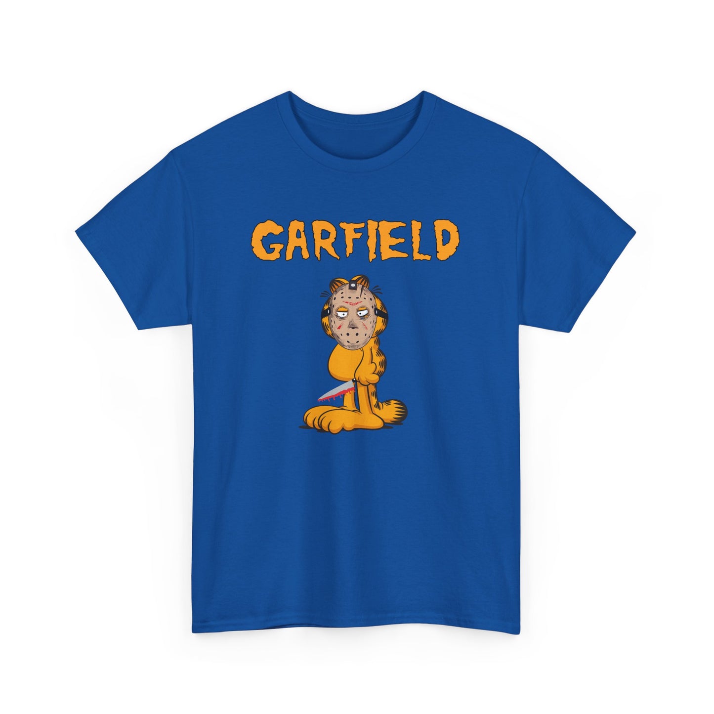 Orange Halloween Killer Cat Short Sleeve Tee - A Spooky and Playful Halloween Must-Have