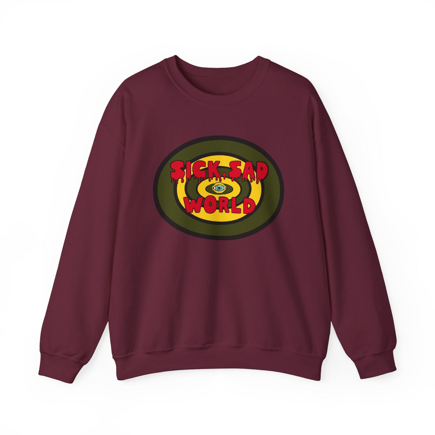 Daria Sick Sad World Crewneck Sweatshirt - 90s Animated Satire at Its Best