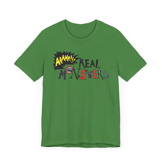 AAAHH!!! Real Monsters Short Sleeve T-Shirt - 90s Nickelodeon Inspired Nostalgia