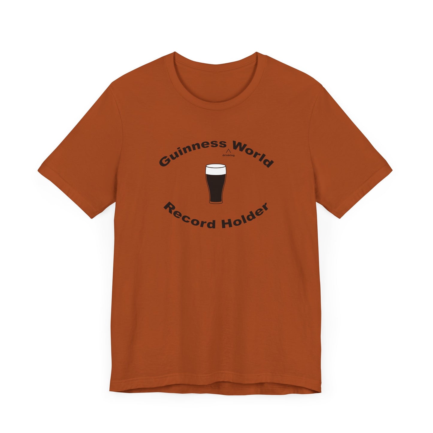 Guinness Drinking World Record Holder Short Sleeve Tee Shirt - For the Ultimate Brew Champion