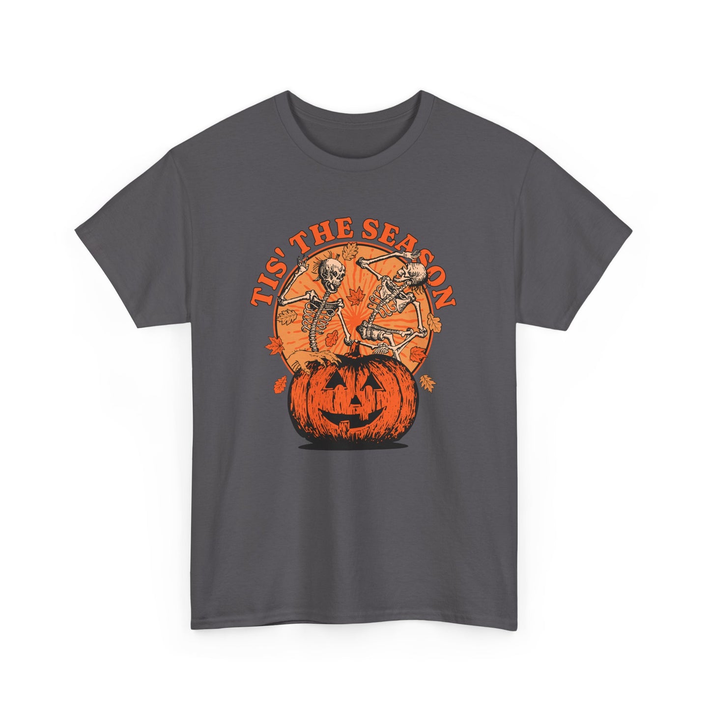 Tis the Season Halloween Tee – Fun and Festive Skeleton Graphic Shirt