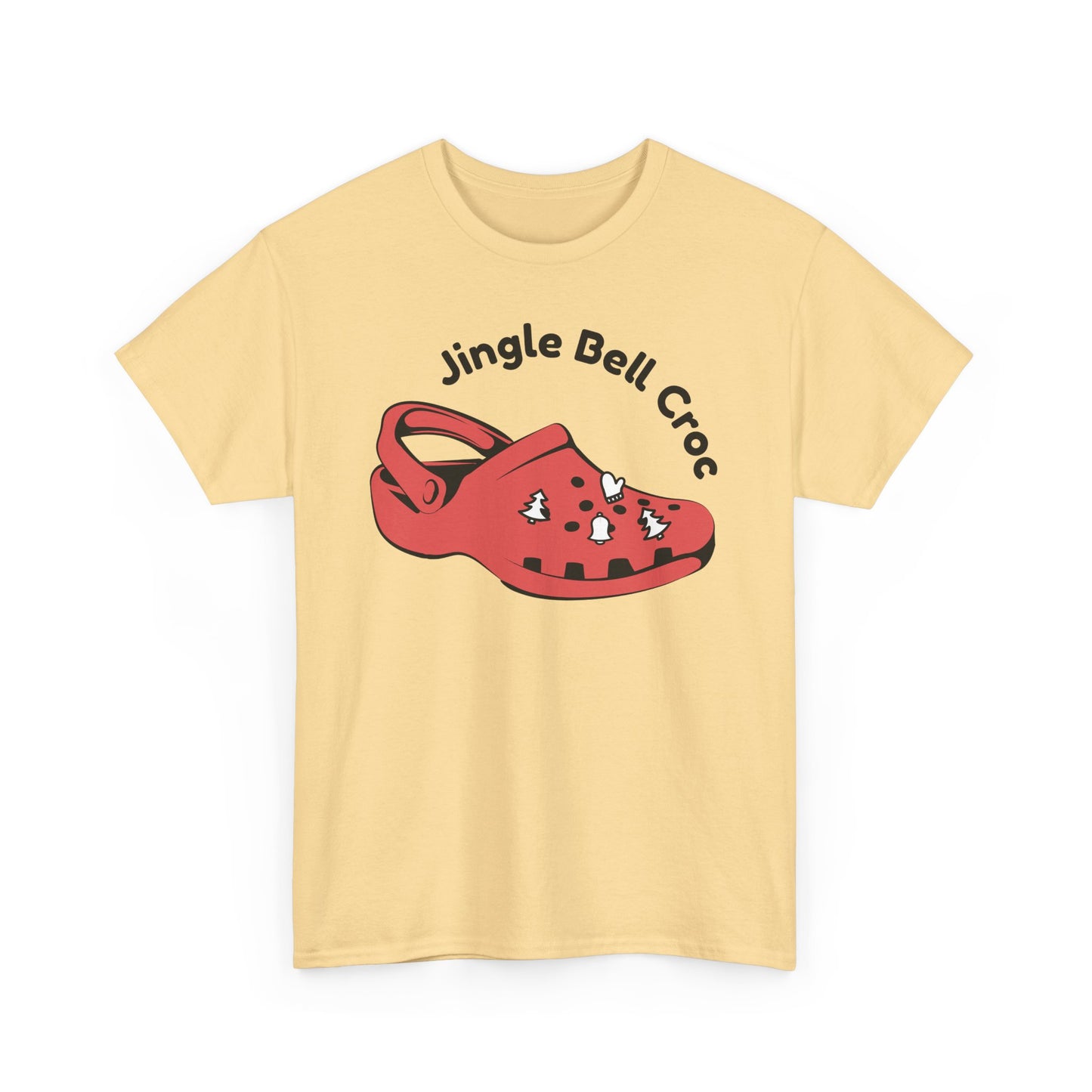 Jingle Bell Croc Short Sleeve Tee Shirt - Festive Fun for the Holidays