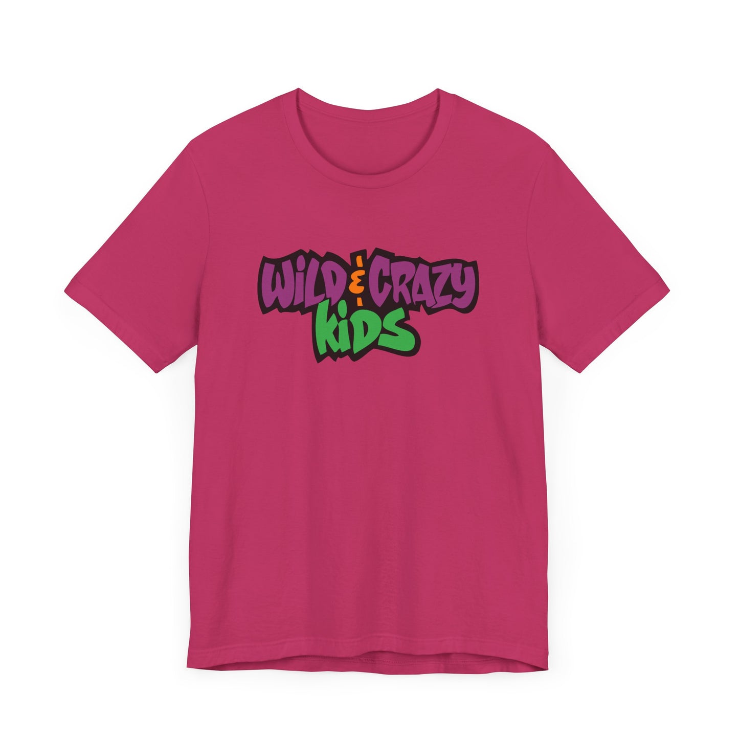 Wild and Crazy Kids Short Sleeve Tee Shirt - A Nostalgic Throwback for 80s and 90s Fans