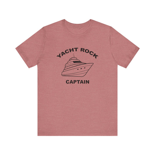 Yacht Rock Captain Short Sleeve Tee Shirt - Smooth Sailing in Style