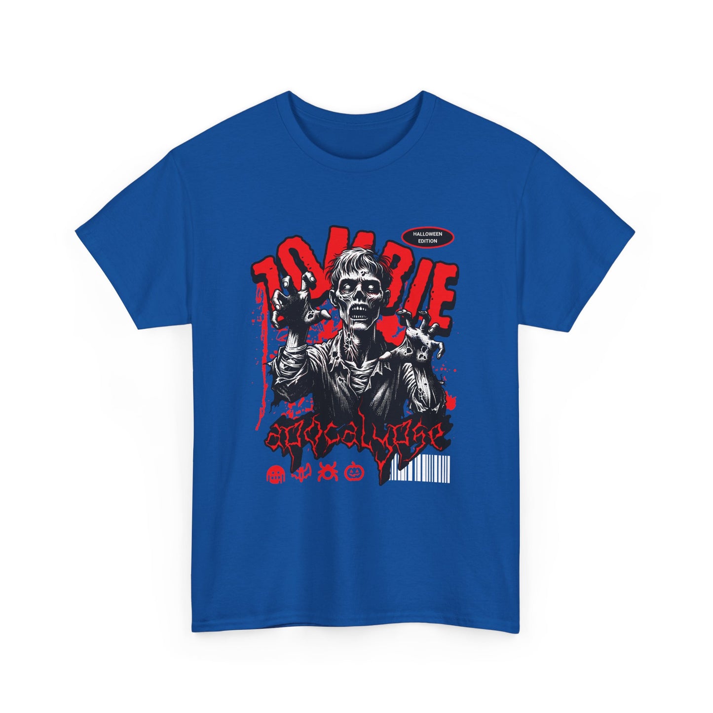 Zombie Apocalypse Short Sleeve Tee Shirt - A Haunting Halloween Tale