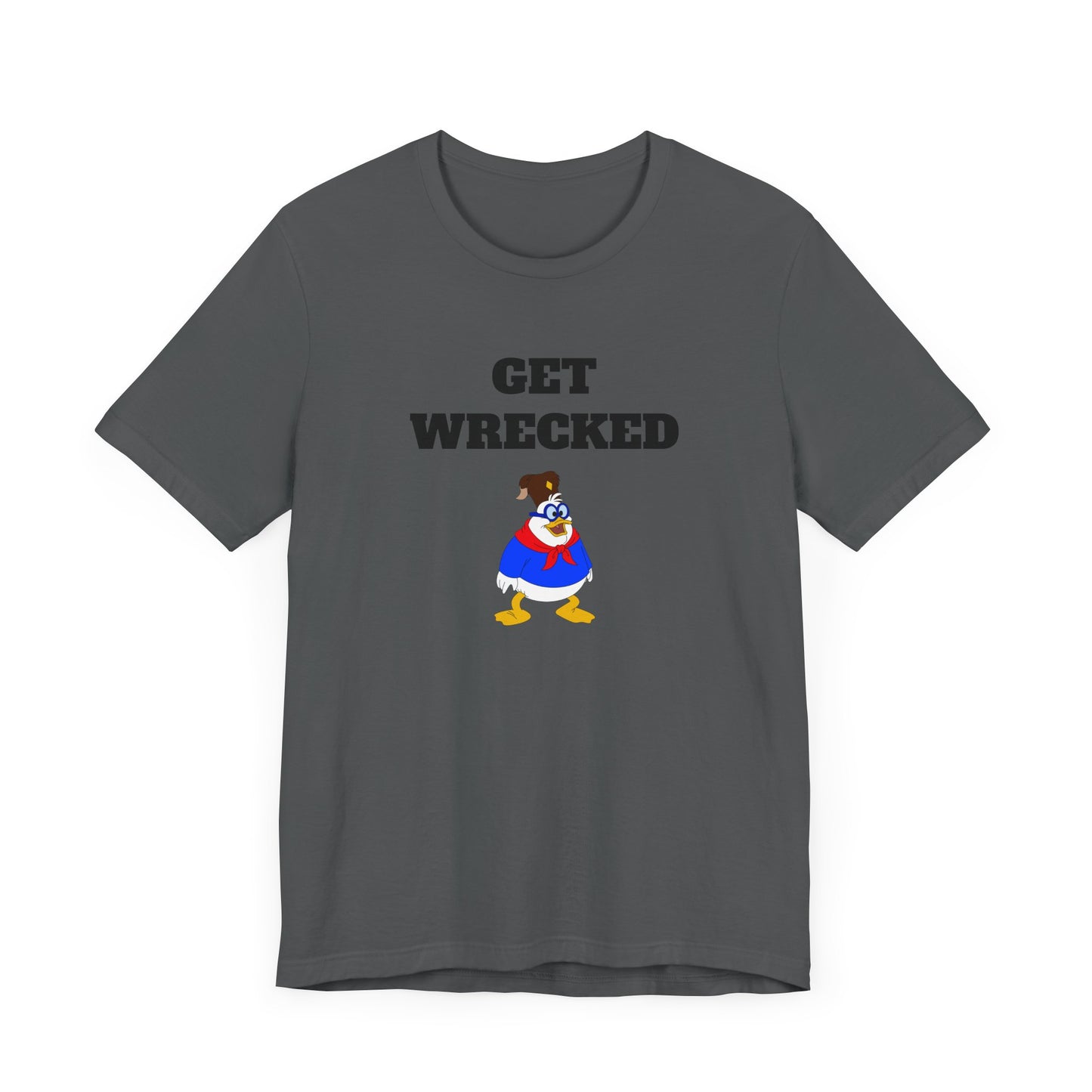 Get Wrecked Short Sleeve Tee Shirt - A Bold 80s Throwback