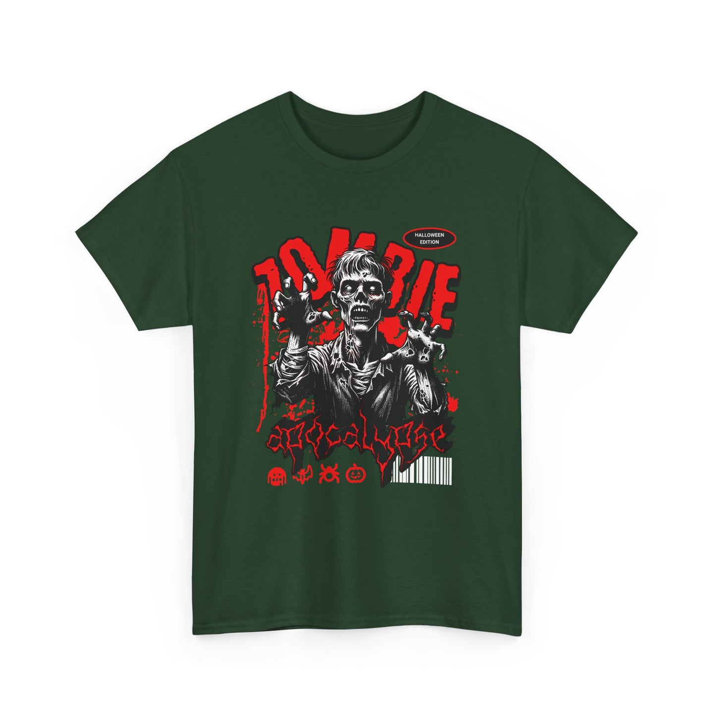 Zombie Apocalypse Short Sleeve Tee Shirt - A Haunting Halloween Tale