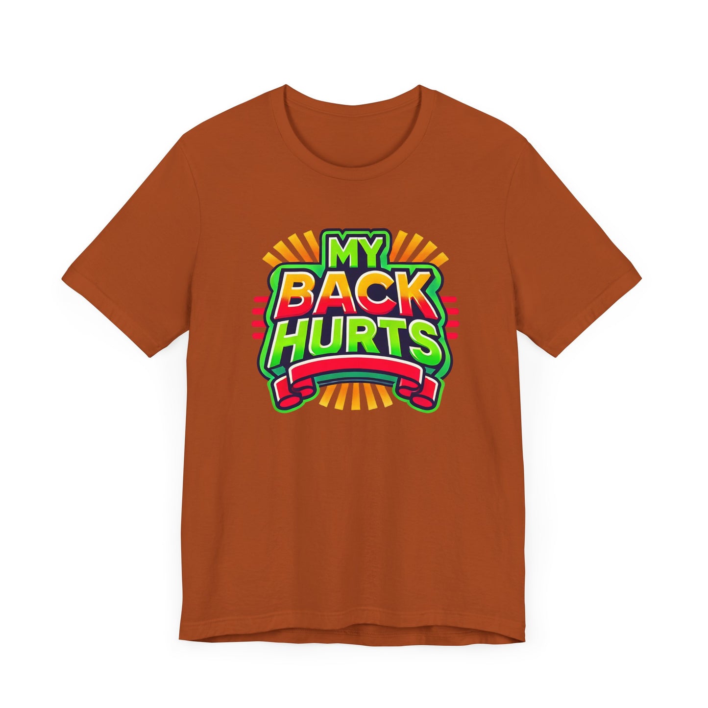 My Back Hurts Retro 80s Shirt – Nostalgic Cartoon-Inspired Design for 80s Kids