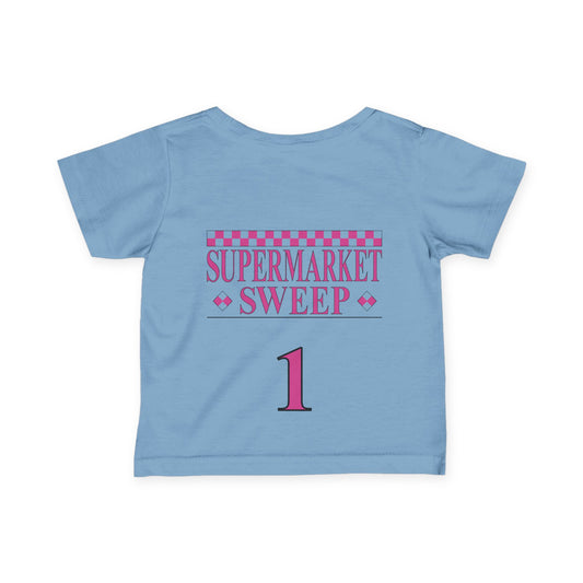 Infant Supermarket Sweep Team 1 Tee Shirt - Nostalgic Fun for the Littlest Shopper